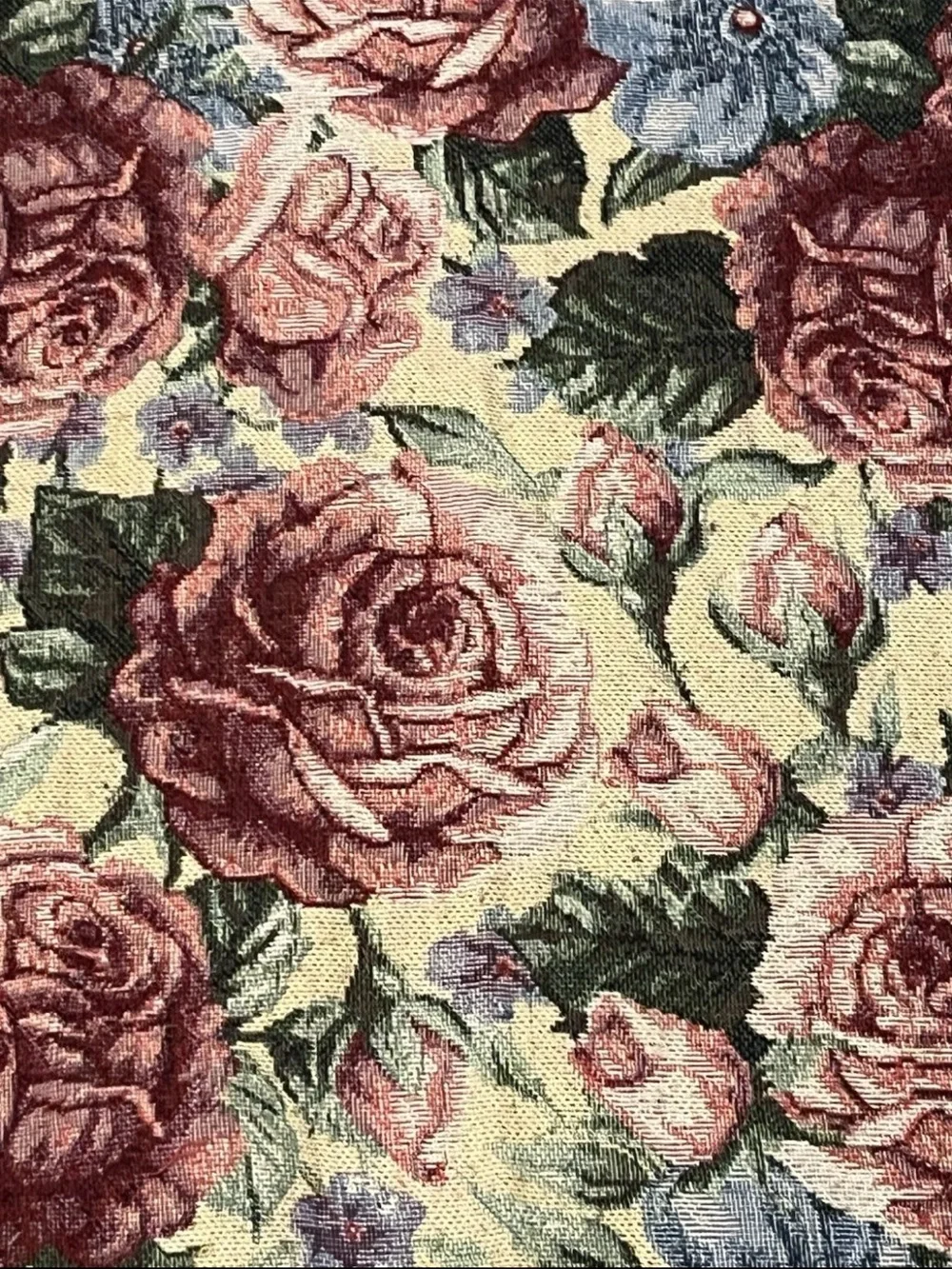 Floral Rose Throw Blanket in Blush Pink and Cream. Cottage. Prairie. Whimsy.